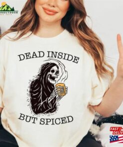 Comfort Color Dead Inside But Spiced Shirt Fall Halloween Unisex T Shirt 3