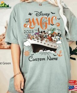 Comfort Color Disney Cruise Line Halloween Shirt On The High Seas 2023 Mickey And Friend Classic Unisex