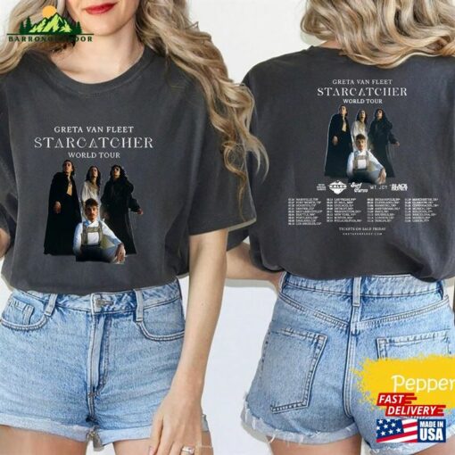 Comfort Color Greta Van Fleet Starcatcher World Tour 2023 Shirt Concert Fleetfan T-Shirt Unisex