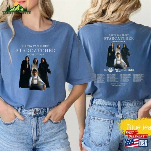 Comfort Color Greta Van Fleet Starcatcher World Tour 2023 Shirt Concert Fleetfan T-Shirt Unisex
