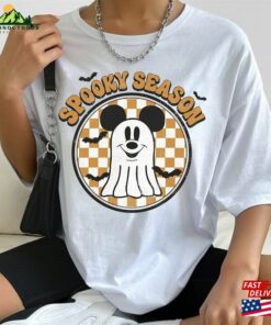 Comfort Color Mickey Ghost Halloween Shirt Pumpkin Retro Spooky Season Unisex Sweatshirt