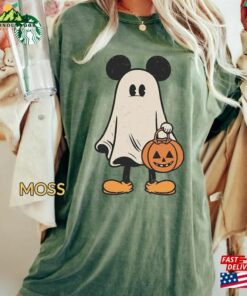 Comfort Color Mickey Ghost Halloween Shirt Retro Spooky Season Hoodie T Shirt 4