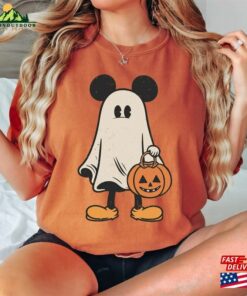 Comfort Color Mickey Ghost Halloween Shirt Retro Spooky Season Sweatshirt Classic
