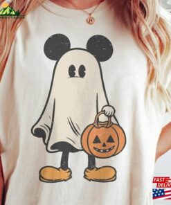 Comfort Color Mickey Ghost Halloween Shirt Retro Spooky Season Sweatshirt Classic