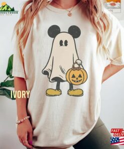 Comfort Color Mickey Ghost Halloween Shirt Retro Spooky Season Unisex T-Shirt