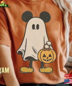 Comfort Color Mickey Ghost Halloween Shirt Retro Spooky Season Unisex T-Shirt