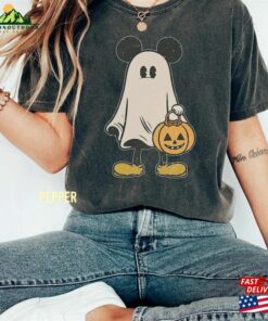 Comfort Color Mickey Ghost Halloween Shirt Retro Spooky Season Unisex T-Shirt 2 Comfort Color Mickey Ghost Halloween Shirt Retro Spooky Season Unisex T Shirt 3