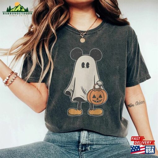 Comfort Color Mickey Ghost Halloween Shirt’s Not So Scary T-Shirt Hoodie