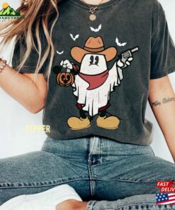 Comfort Color Retro Mickey Spooky Season Shirt Ghost Halloween Sweatshirt Hoodie 3