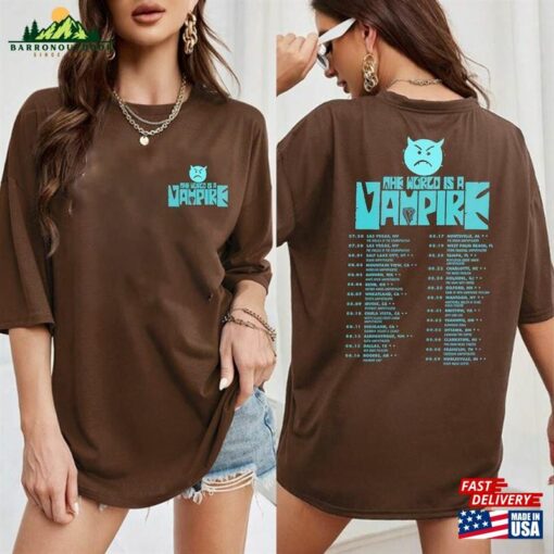 Comfort Color The Smashing Pumpkins World Is A Vampire Tour 2023 Shirt Band Fan Hoodie Unisex