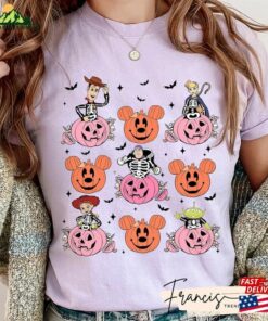 Comfort Color Toy Story Pumpkin Halloween Shirt Skeleton Unisex Hoodie 3