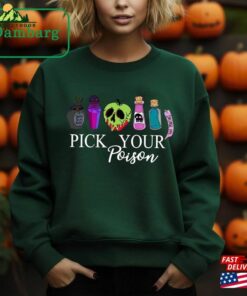 Comfort Color Vintage Retro Pick Your Poison Disneyland Halloween Shirt Villain Hoodie Classic 4
