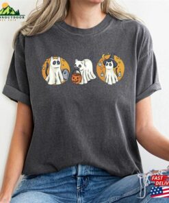 Comfort Colors(r) Cats Ghost Halloween Shirt Witch Cute Sweatshirt T Shirt 4
