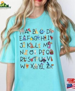 Comfort Colors® Disney Alphabet Characters From A To Z Shirt Teacher T-Shirt Appreciation Tee Disneyland Halloween Party Unisex Hoodie 2 Comfort Colors(r) Disney Alphabet Characters From A To Z Shirt Teacher T Shirt Appreciation Tee Disneyland Halloween Party Unisex Hoodie 3