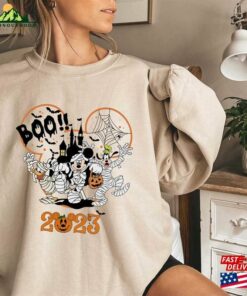 Comfort Colors® Disney Halloween Sweatshirt Mickey Minnie And Friends Skeleton Classic
