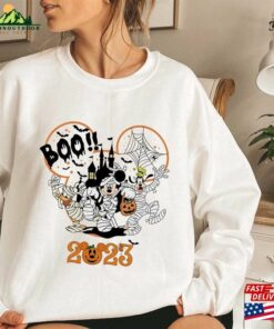Comfort Colors® Disney Halloween Sweatshirt Mickey Minnie And Friends Skeleton Classic