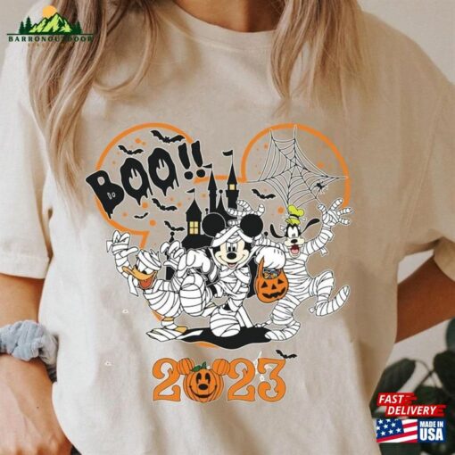 Comfort Colors® Disney Mickey Boo Shirt Retro Spooky Season T-Shirt Halloween Pumpkin Tee Unisex Classic