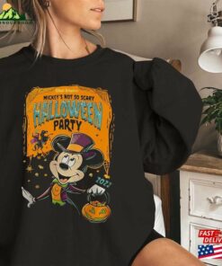 Comfort Colors® Disney Mickey Halloween Sweatshirt’s Not So Scary Party Unisex Hoodie