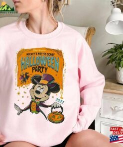 Comfort Colors(r) Disney Mickey Halloween Sweatshirts Not So Scary Party Unisex Hoodie 4