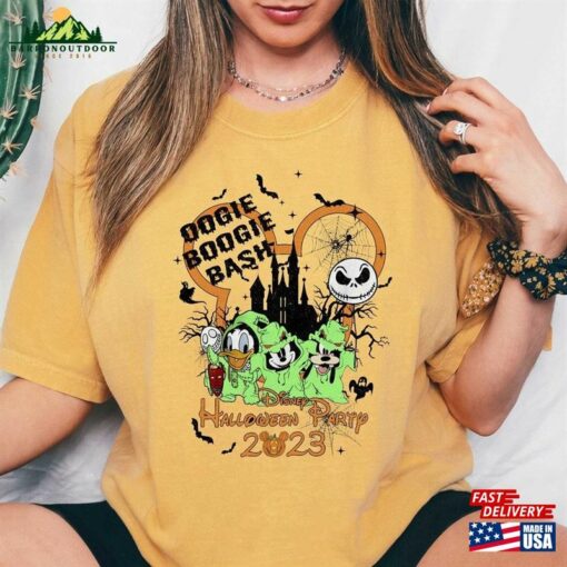 Comfort Colors® Disney Oogie Boogie Bash 2023 Shirt Nightmare Mickey Donald Goofy Unisex Hoodie