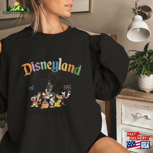 Comfort Colors® Disneyland 1955 Halloween Sweatshirt Horror Scary Mickey T-Shirt Hoodie