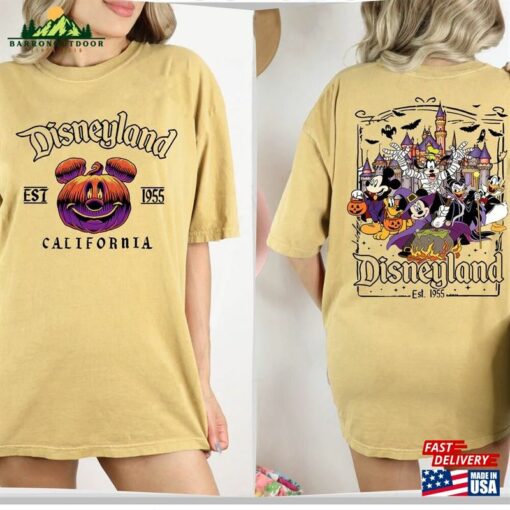 Comfort Colors® Disneyland Est 1955 Halloween Shirt Oogie Boogie Bash Party 2 Sided Disney Classic Hoodie