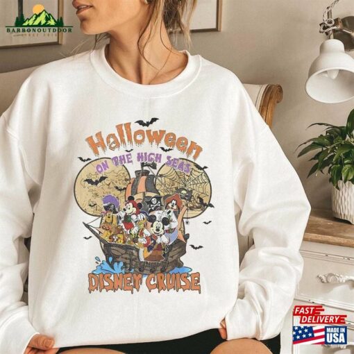 Comfort Colors® Halloween On The High Seas 2023 Sweatshirt Disney Mickey And Friends Classic T-Shirt