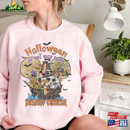 Comfort Colors® Halloween On The High Seas 2023 Sweatshirt Disney Mickey And Friends Classic T-Shirt