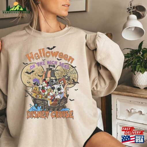 Comfort Colors® Halloween On The High Seas 2023 Sweatshirt Disney Mickey And Friends Classic T-Shirt