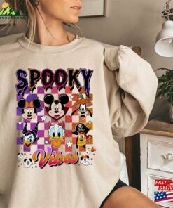 Comfort Colors® Halloween Spooky Vibes Sweatshirt Vbes Mickey And Friends Unisex Hoodie