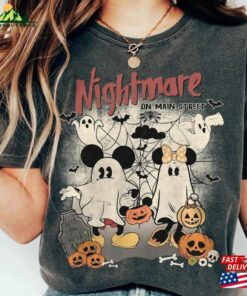 Comfort Colors® Mickey Minnie Ghost Halloween Shirt Nightmare On Main Street Spooky Season T-Shirt Unisex