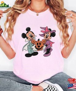 Comfort Colors(r) Mickey Minnie Pumpkin Halloween Shirt Spooky Season Disney Celebrations 2023 Classic T Shirt 3