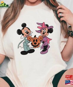 Comfort Colors(r) Mickey Minnie Pumpkin Halloween Shirt Spooky Season Disney Celebrations 2023 Classic T Shirt 4