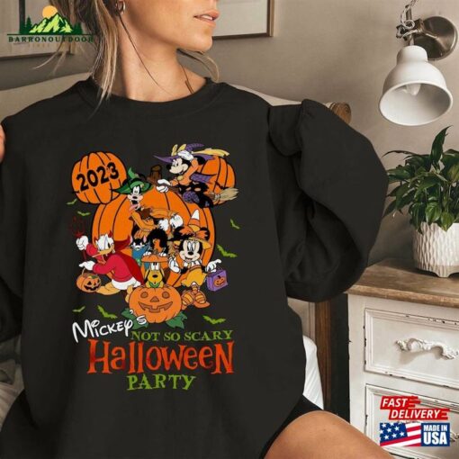 Comfort Colors® Mickey’s Not So Scary Halloween Party Sweatshirt Disney Classic T-Shirt