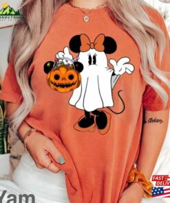 Comfort Colors® Minnie Ghost Halloween Shirt Cute Spooky Season Sweatshirt Hoodie