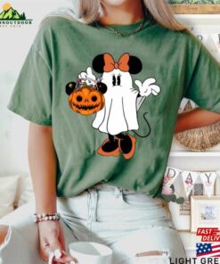 Comfort Colors(r) Minnie Ghost Halloween Shirt Cute Spooky Season Sweatshirt Hoodie 3