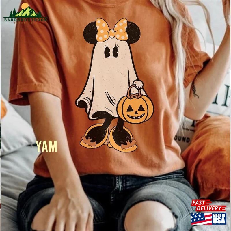 Comfort Colors® Minnie Ghost Halloween Shirt Vintage Spooky Season Mickey Sweatshirt Unisex Comfort Colors® Minnie Ghost Halloween Shirt Vintage Spooky Season Mickey Sweatshirt Unisex