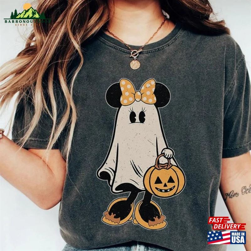 Comfort Colors® Minnie Ghost Halloween Shirt Vintage Spooky Season Mickey Sweatshirt Unisex Comfort Colors® Minnie Ghost Halloween Shirt Vintage Spooky Season Mickey Sweatshirt Unisex