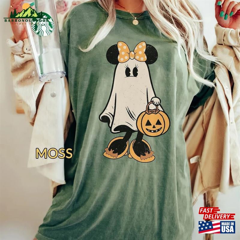 Comfort Colors® Minnie Ghost Halloween Shirt Vintage Spooky Season Mickey Sweatshirt Unisex Comfort Colors® Minnie Ghost Halloween Shirt Vintage Spooky Season Mickey Sweatshirt Unisex