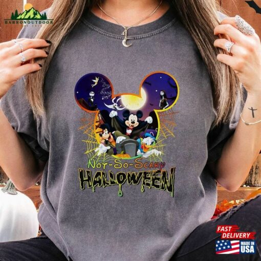 Comfort Colors® Not So Scary Halloween Disney Shirt Matching Mickey For Lovers Sweatshirt Hoodie