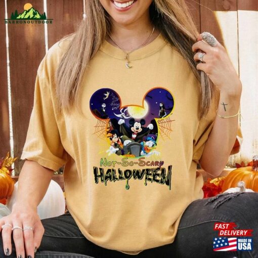 Comfort Colors® Not So Scary Halloween Disney Shirt Matching Mickey For Lovers Sweatshirt Hoodie