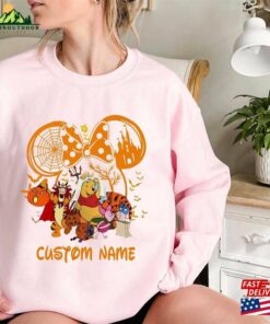 Comfort Colors(r) Personalized Disney Halloween Winnie The Pooh Sweatshirt Family And Friends T Shirt Hoodie 3