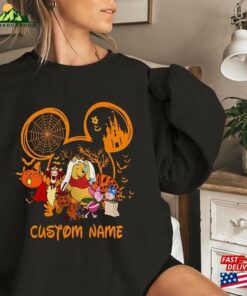 Comfort Colors(r) Personalized Disney Halloween Winnie The Pooh Sweatshirt Family And Friends T Shirt Hoodie 4