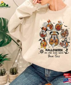 Comfort Colors® Personalized Halloween On The High Seas Disney Sweatshirt Mickey And Friends Unisex Classic