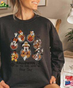 Comfort Colors(r) Personalized Halloween On The High Seas Disney Sweatshirt Mickey And Friends Unisex Classic 3