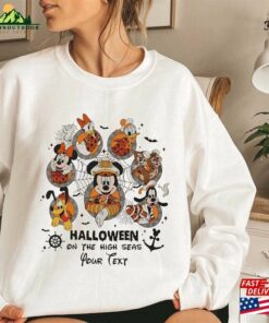 Comfort Colors(r) Personalized Halloween On The High Seas Disney Sweatshirt Mickey And Friends Unisex Classic 4