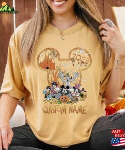Comfort Colors® Personalized Mickey And Friends Disney Halloween 2023 Shirt’s Not So Scary Sweatshirt Classic