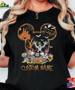 Comfort Colors® Personalized Mickey And Friends Disney Halloween 2023 Shirt’s Not So Scary Sweatshirt Classic