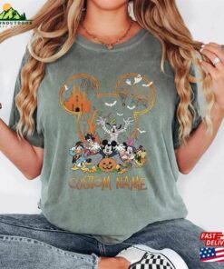 Comfort Colors(r) Personalized Mickey And Friends Disney Halloween 2023 Shirts Not So Scary Sweatshirt Classic 3