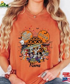 Comfort Colors® Personalized Mickey And Friends Epcot Halloween Shirt Party 2023 Classic Unisex
